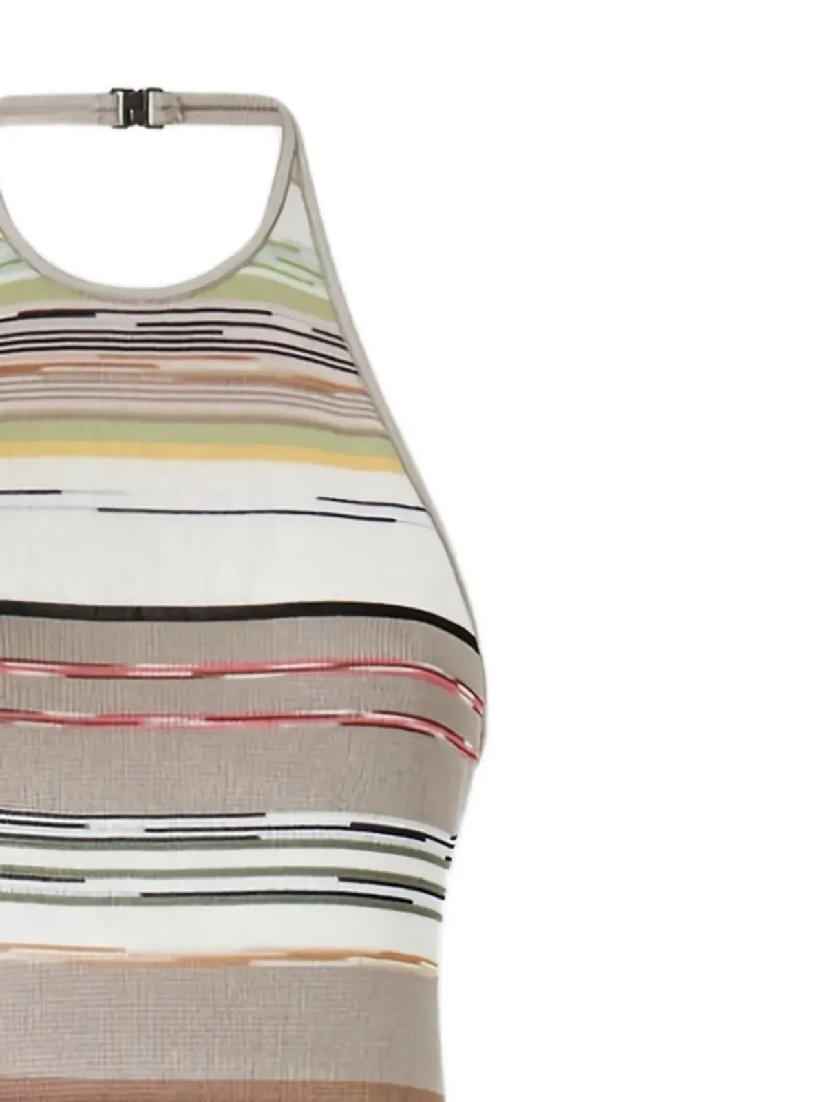 Missoni ストライプ柄ホルターネック ドレス - 画像2