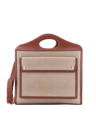 Burberry Pre-Owned ポケット・リザード型押しレザートートバッグ - サムネイル1