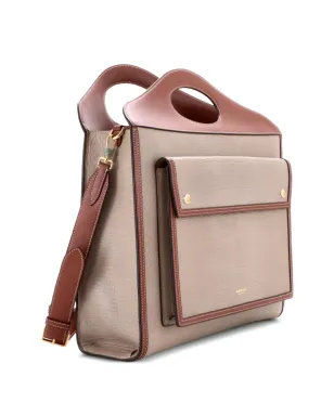 Burberry Pre-Owned ポケット・リザード型押しレザートートバッグ - サムネイル3