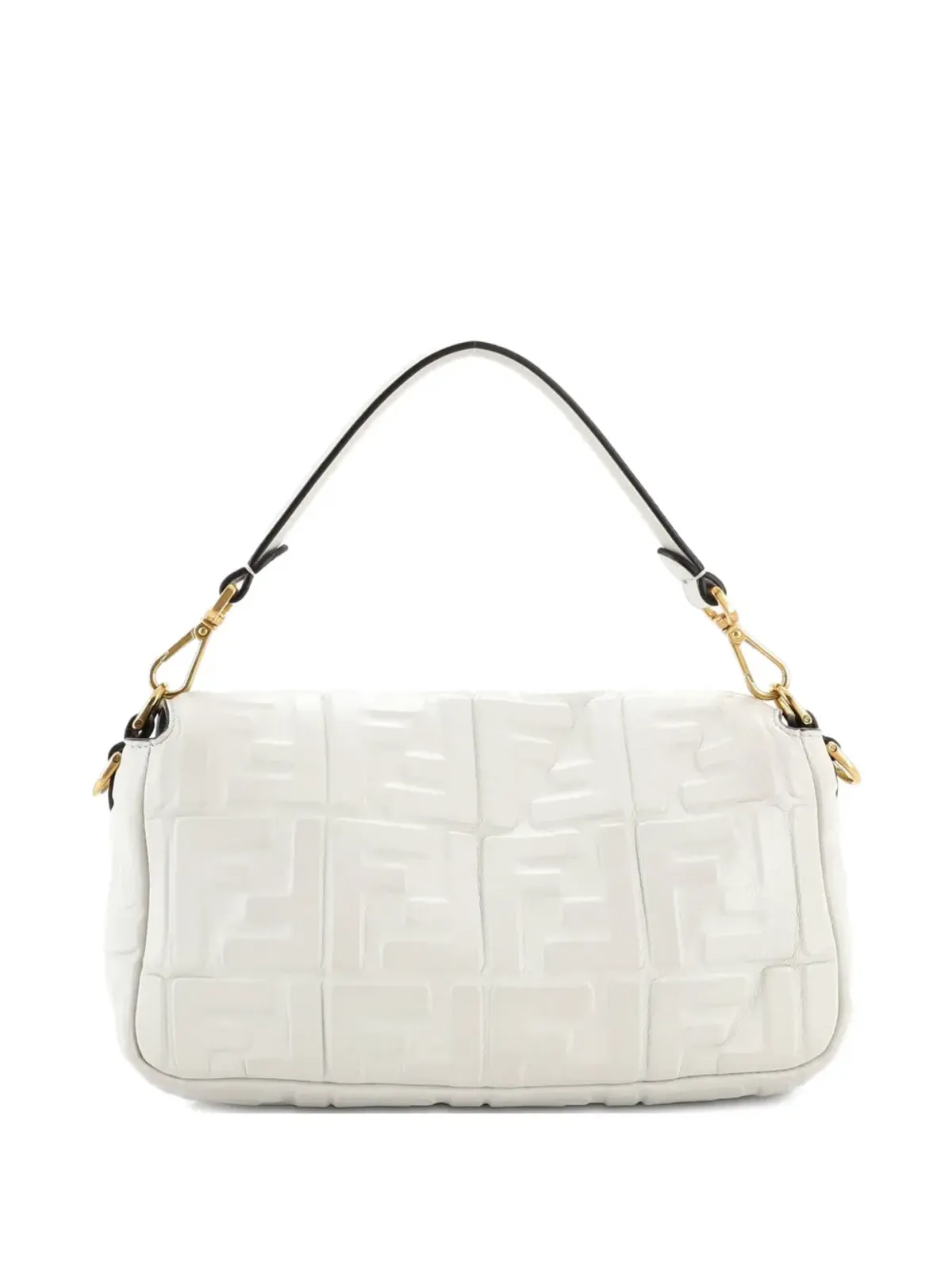 Fendi Pre-Owned ズッカエンボスレザー ミディアム クロスボディ バッグ - 画像2