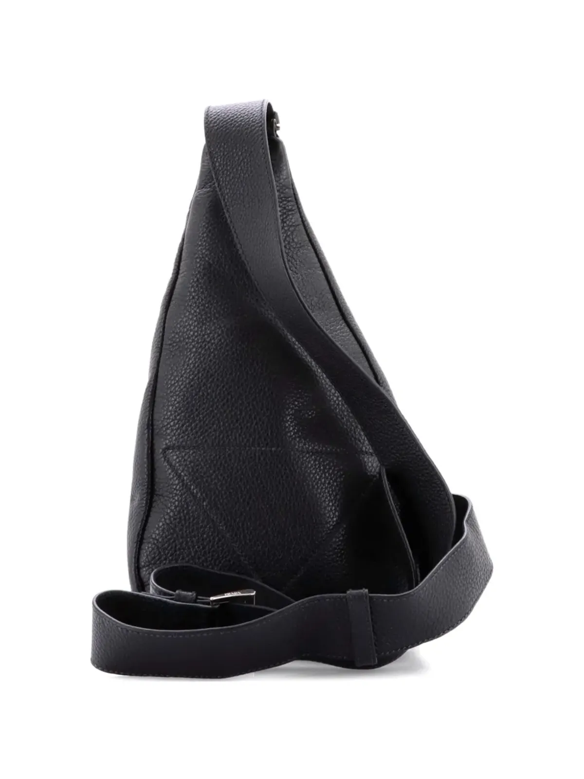 Prada Pre-Owned トライアングルロゴ スリングバッグ ブラック - 画像2