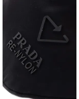 Prada Pre-Owned Re-Nylon with Saffiano Leather belt bag - Black - サムネイル5