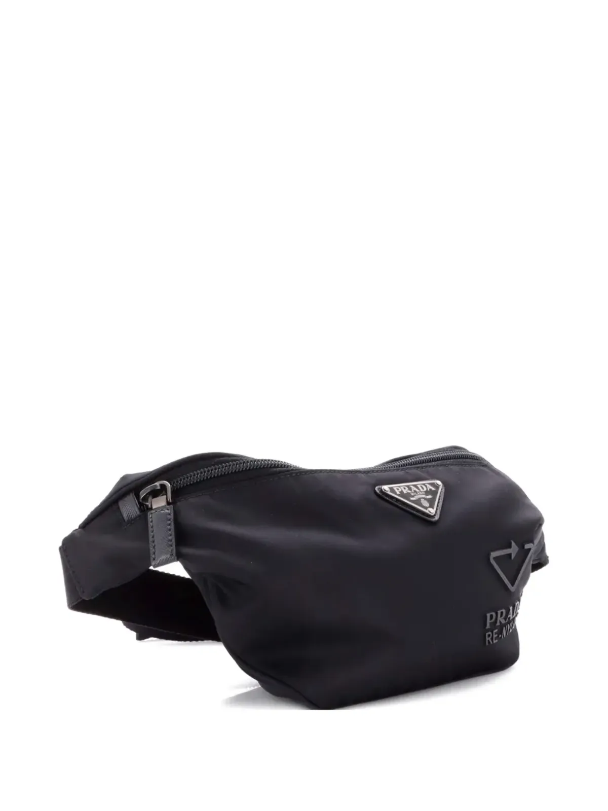 Prada Pre-Owned Re-Nylon with Saffiano Leather belt bag - Black - 画像4