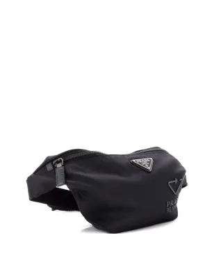 Prada Pre-Owned Re-Nylon with Saffiano Leather belt bag - Black - サムネイル4