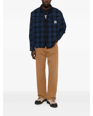 Carhartt WIP チェック柄フラップポケットシャツ ブルー - サムネイル2