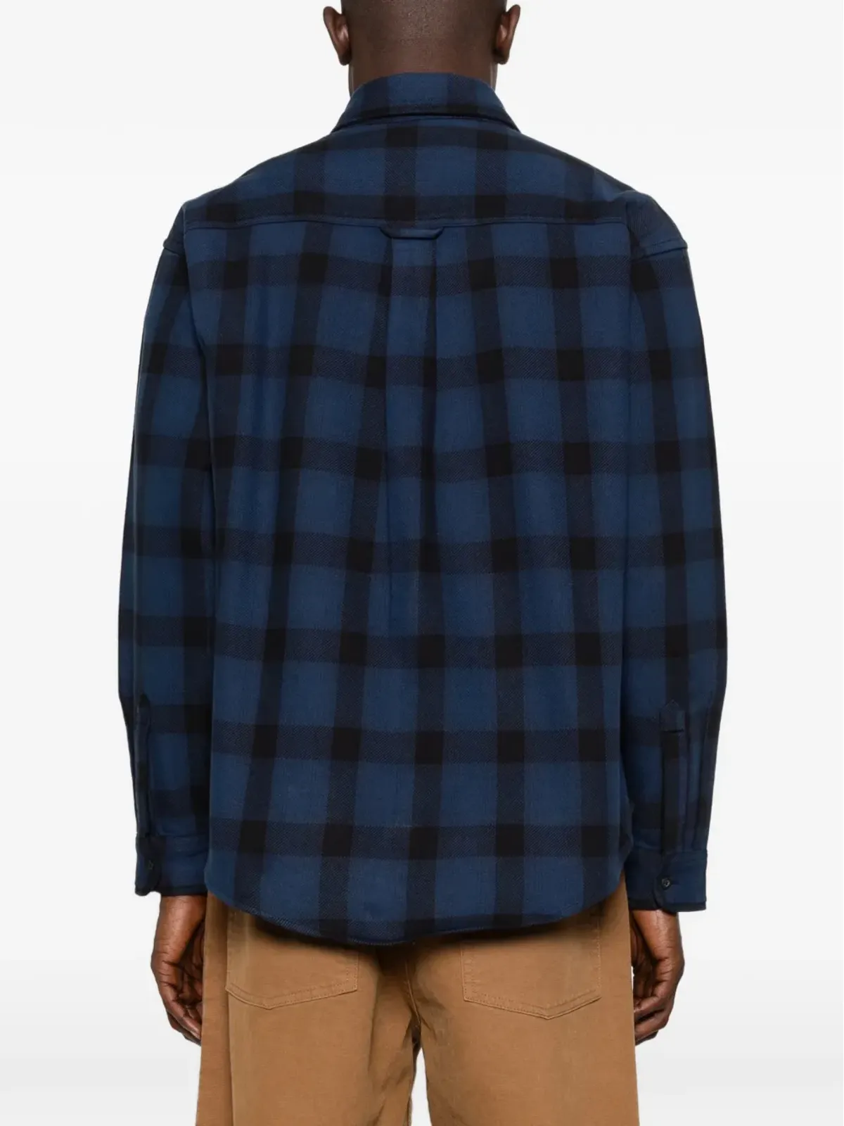 Carhartt WIP チェック柄フラップポケットシャツ ブルー - 画像4