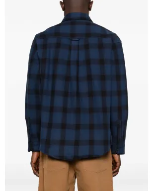 Carhartt WIP チェック柄フラップポケットシャツ ブルー - サムネイル4