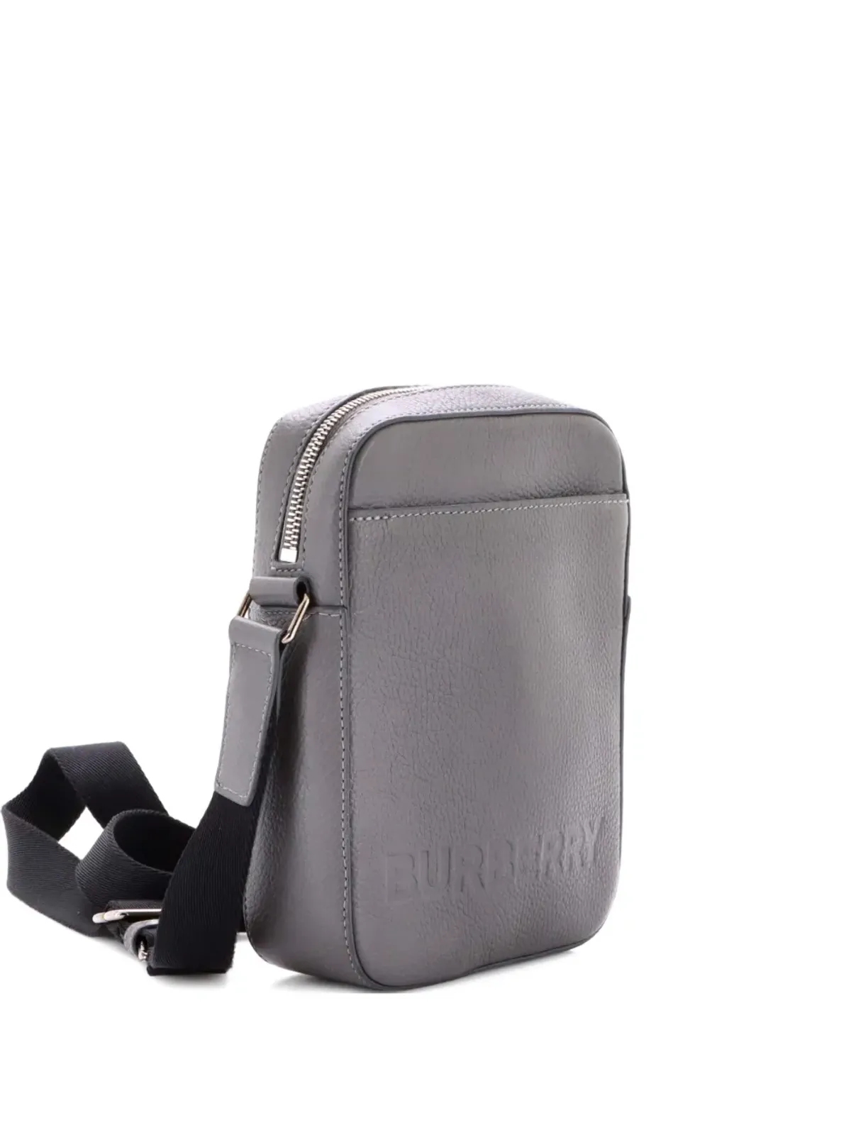 Burberry Pre-Owned Thornton Logo Embossed Leather crossbody bag - Grey - 画像1