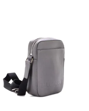 Burberry Pre-Owned Thornton Logo Embossed Leather crossbody bag - Grey - サムネイル1
