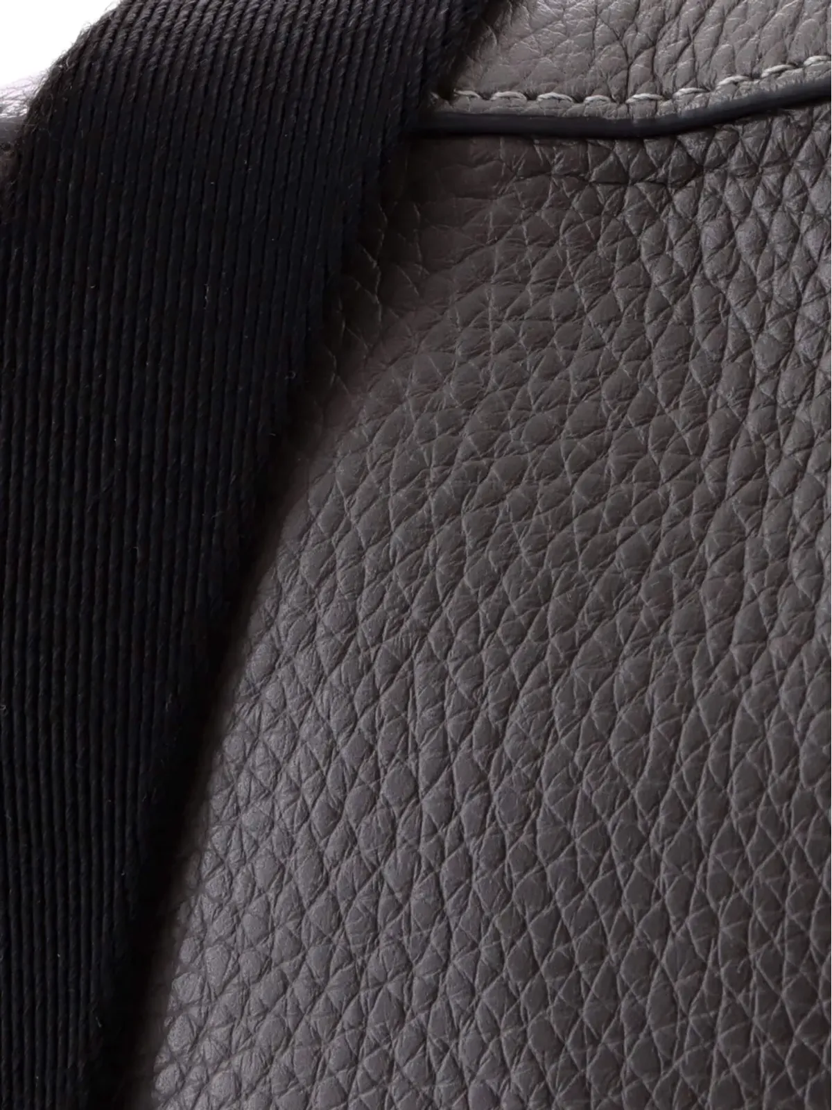 Burberry Pre-Owned Thornton Logo Embossed Leather crossbody bag - Grey - 画像5