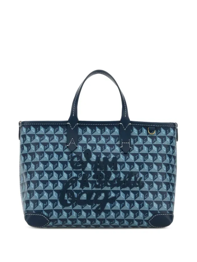 Anya Hindmarch Anya Hindmarch I Am A Plastic Bag ミニバッグ ブルーの商品画像