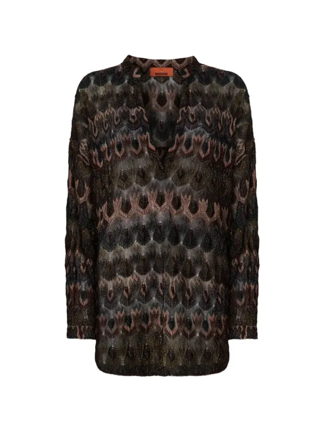 Missoni Missoni Vネック テクスチャード ブラウスの商品画像