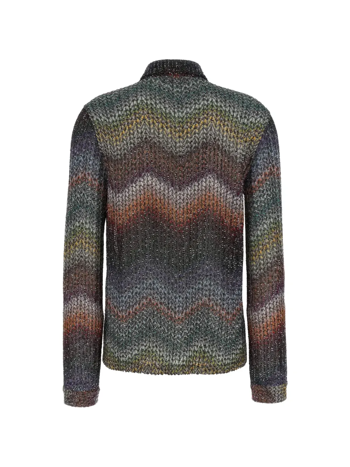 Missoni スパンコール付きジグザグシャツ（グレー） - 画像2