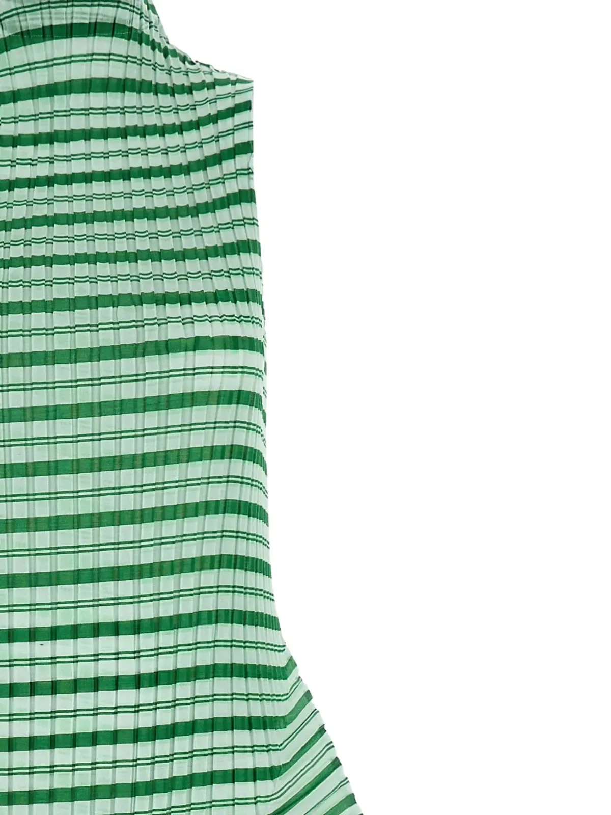 Issey Miyake ストライププリーツ ミニドレス - 画像3