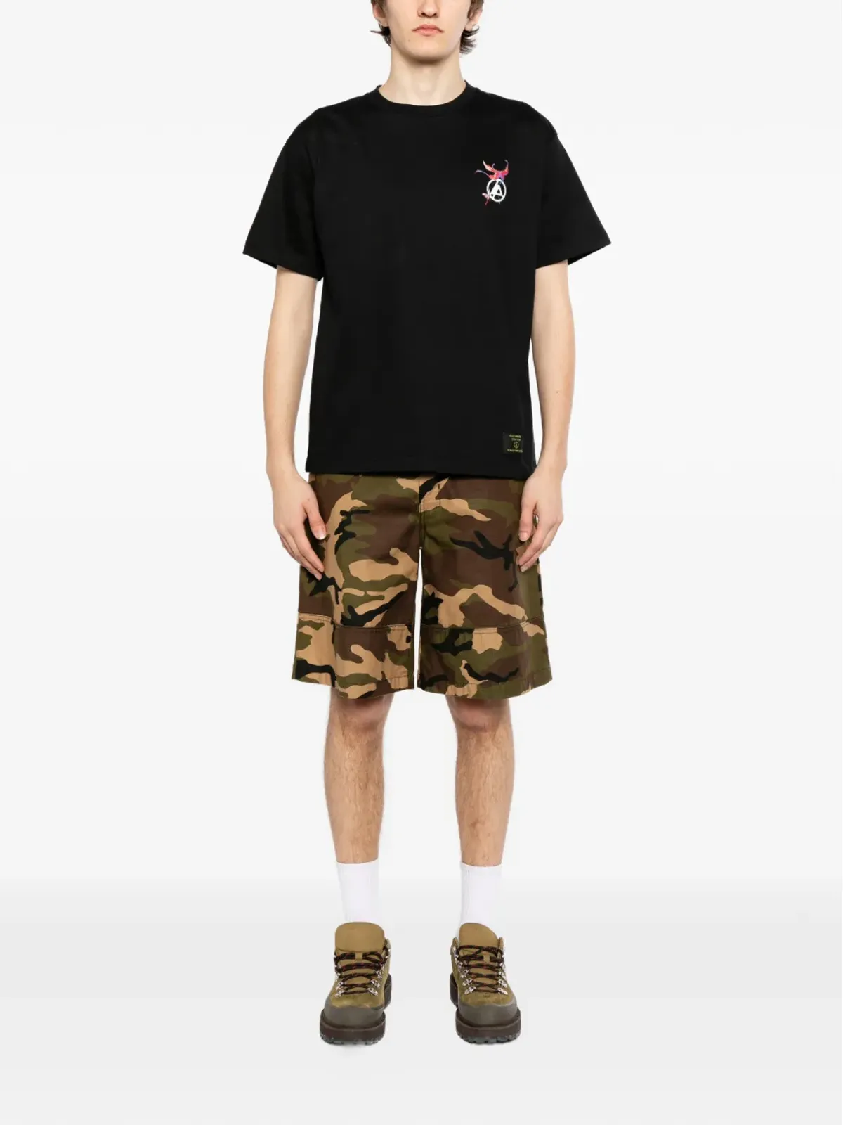 PEACE AND AFTER グラフィック クルーネック Tシャツ - 画像2