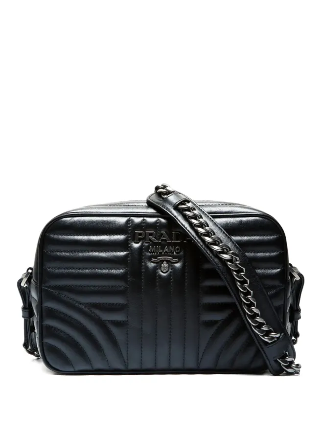 Prada Pre-Owned Prada Pre-Owned ダイアグラムショルダーバッグ ブラックの商品画像