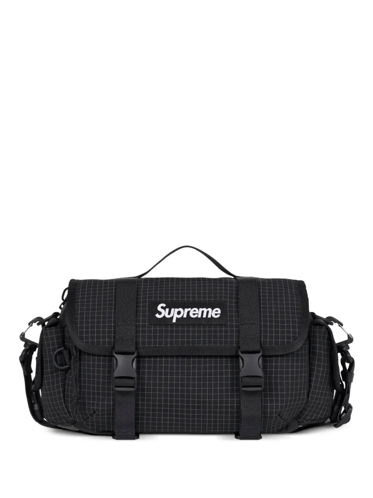 Supreme ミニグリッドダッフルバッグ ブラック - 画像1