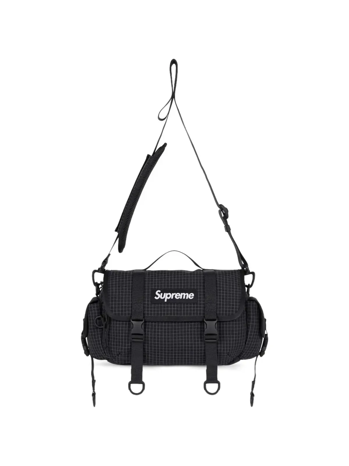 Supreme ミニグリッドダッフルバッグ ブラック - 画像3