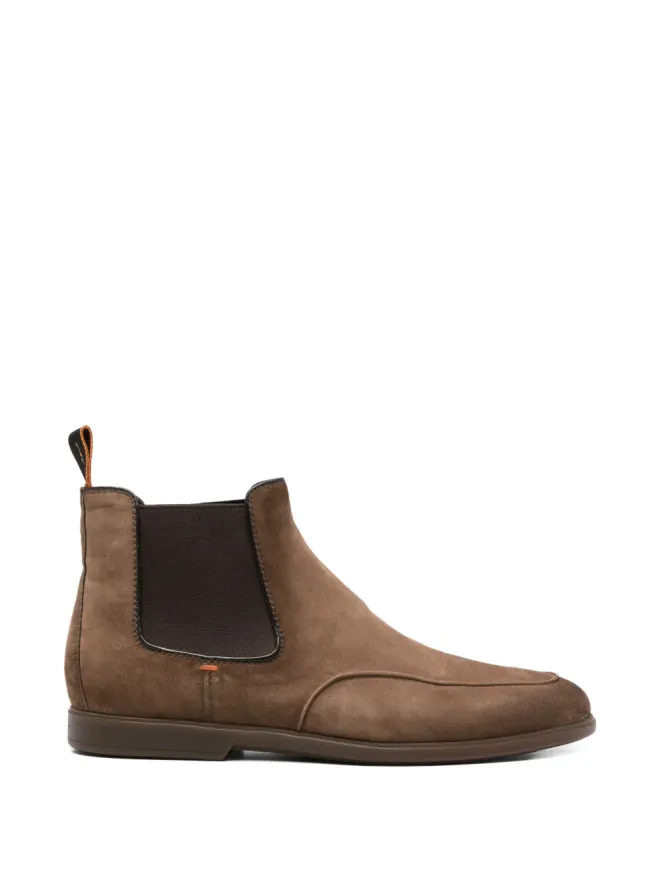 Santoni Santoni elastic-panel boots - Brownの商品画像