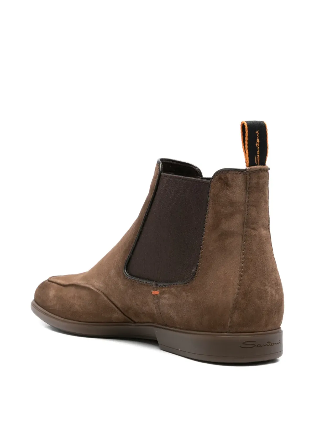 Santoni elastic-panel boots - Brown - 画像3