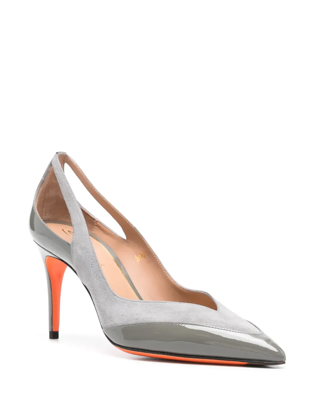 Santoni カットアウトパンプス - 画像2
