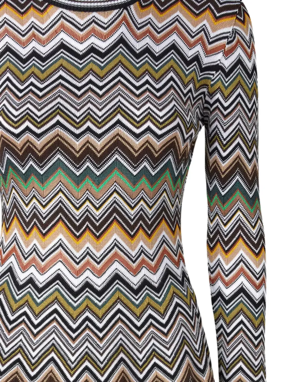 Missoni ジグザグ柄 ロングスリーブ ミニドレス - 画像2