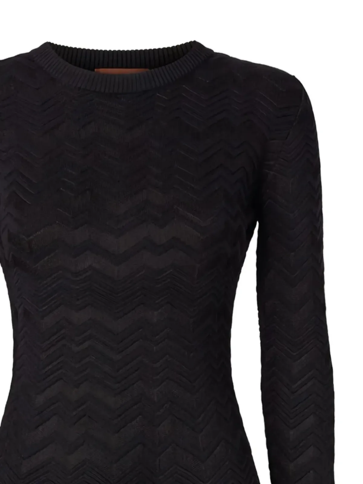 Missoni チェボン柄長袖ミニドレス - 画像2