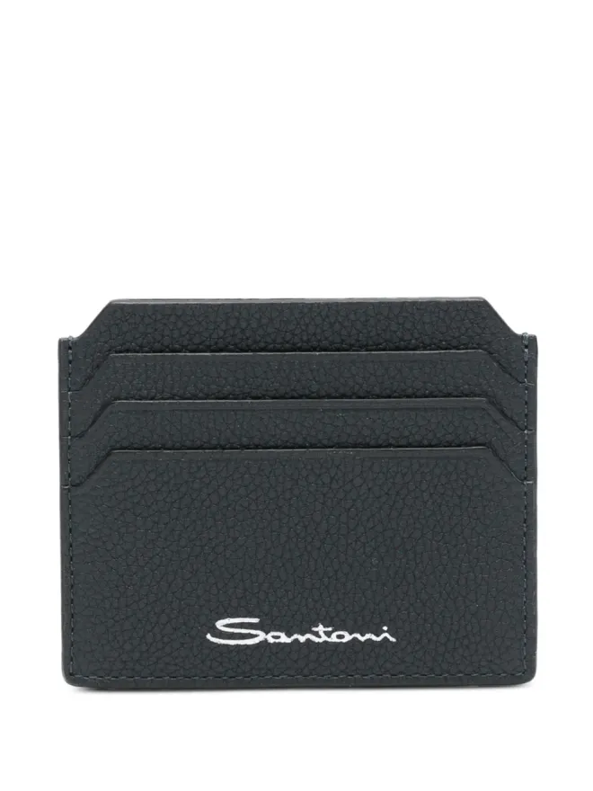Santoni Santoni レザー カードホルダー ブルーの商品画像
