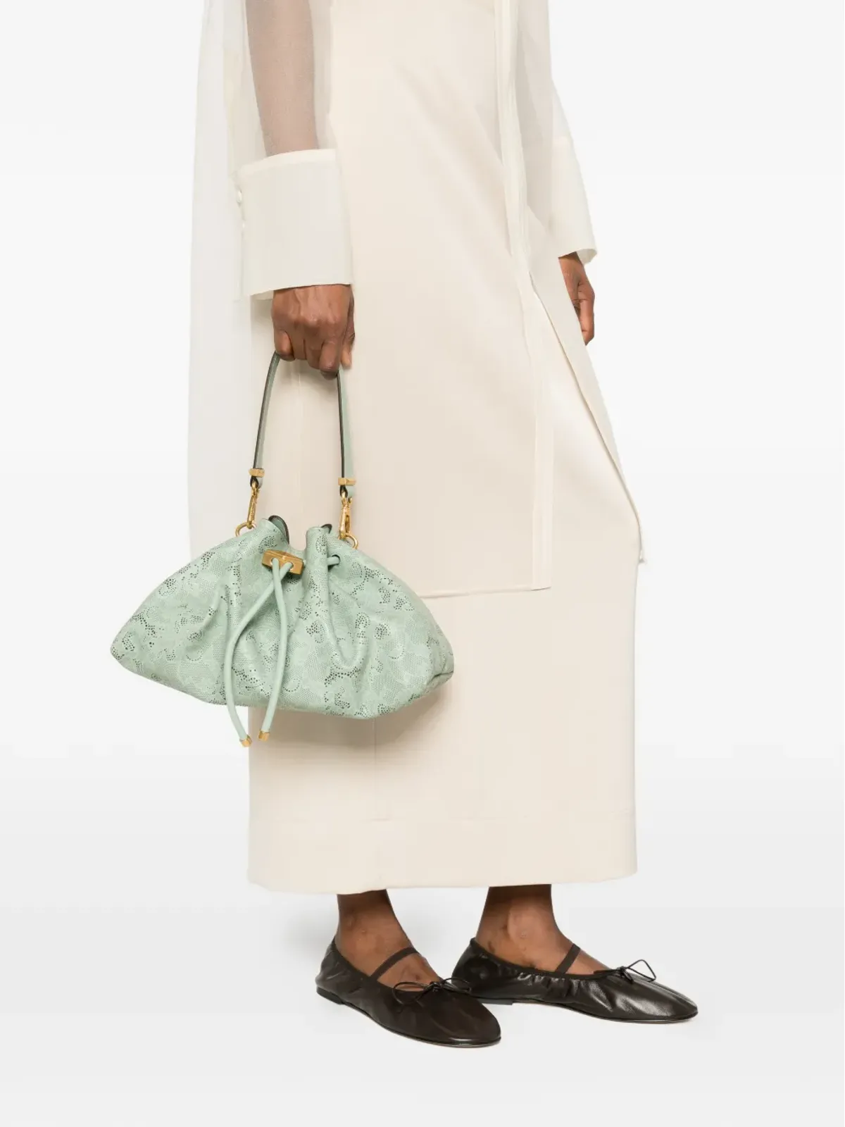 Jimmy Choo ボンボン レーザーカット トートバッグ - 画像2