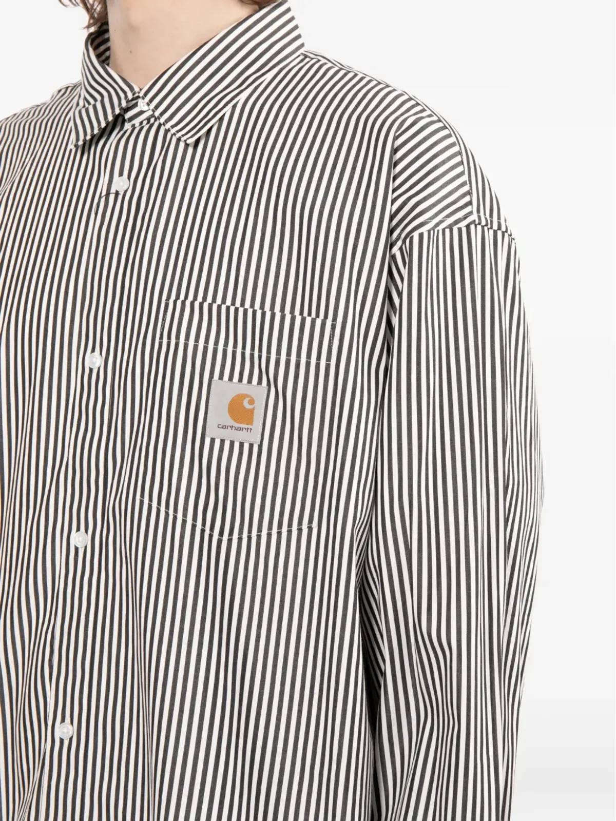 Carhartt WIP L/S Daldry ストライプ柄チェストポケットシャツ - 画像5
