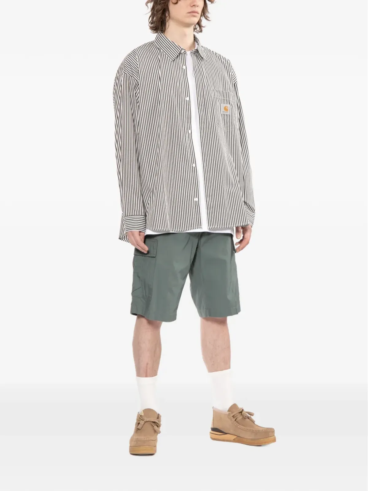 Carhartt WIP L/S Daldry ストライプ柄チェストポケットシャツ - 画像2