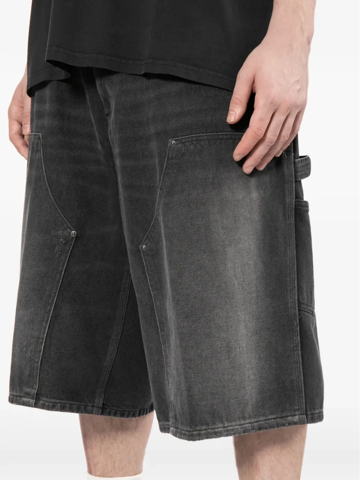 Carhartt WIP アデン デニムショーツ - ブラック - 画像5