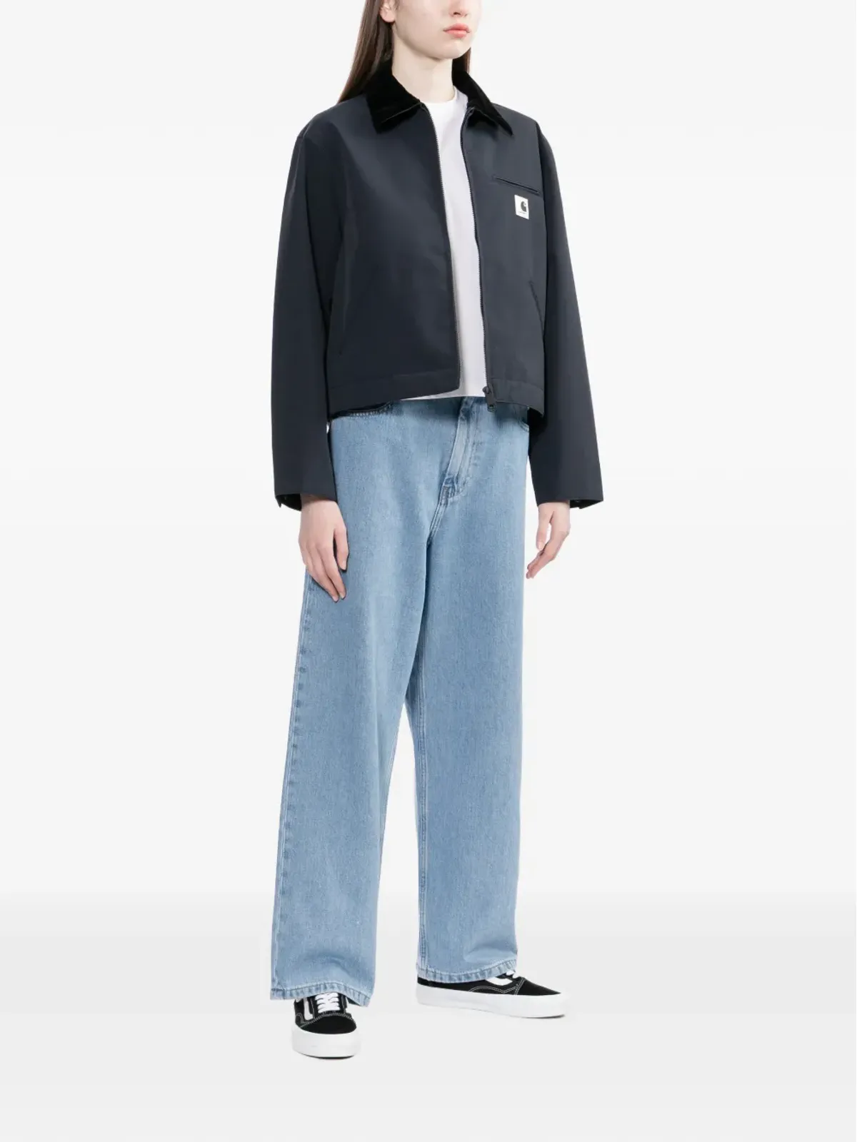 Carhartt WIP ベルベットカラーのパッチジャケット ブルー - 画像2