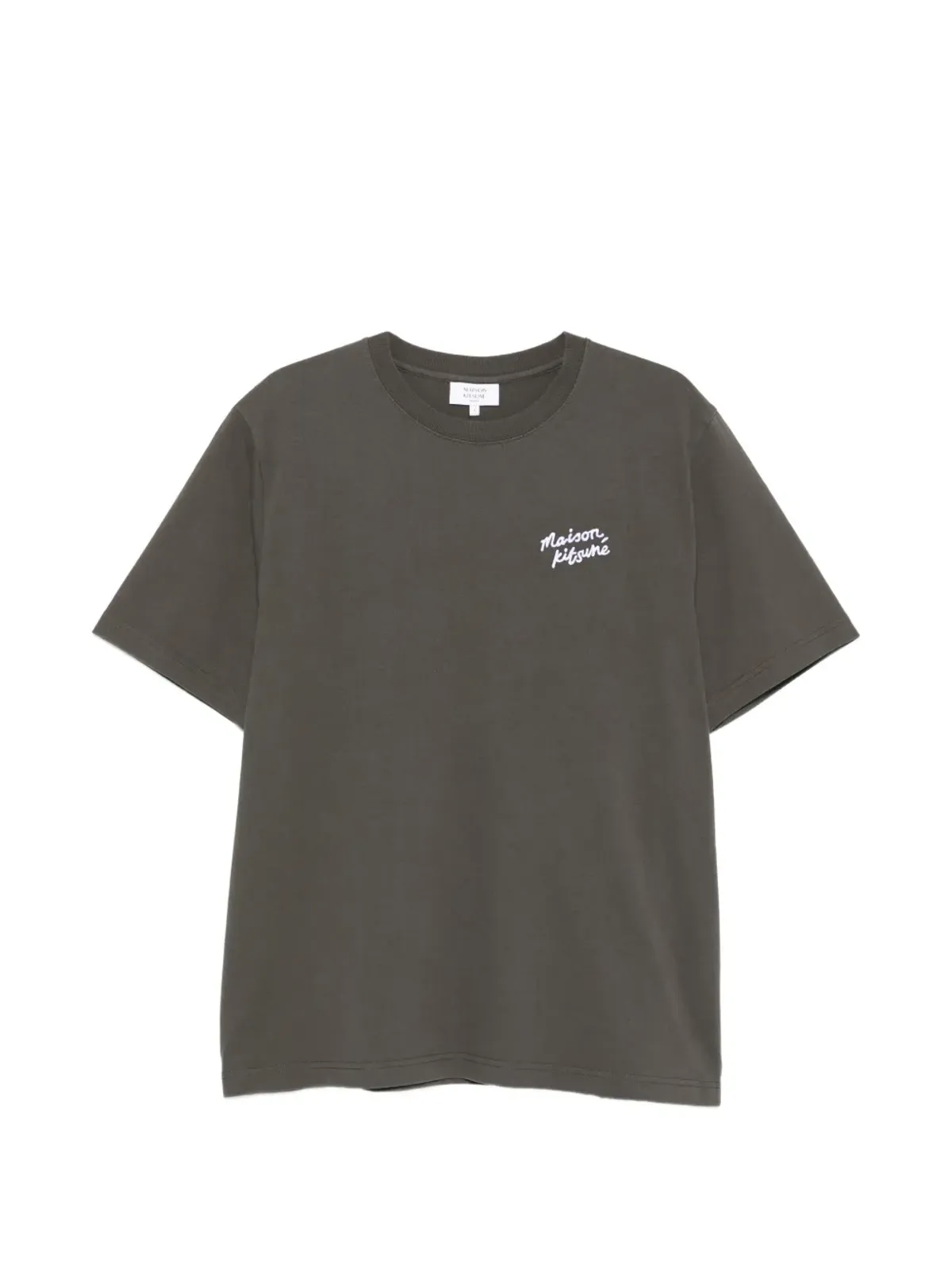 Maison Kitsuné crewneck logo T-shirt - Grey - 画像1