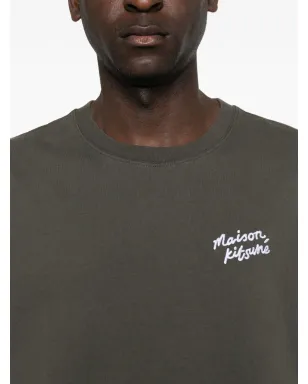 Maison Kitsuné crewneck logo T-shirt - Grey - サムネイル5