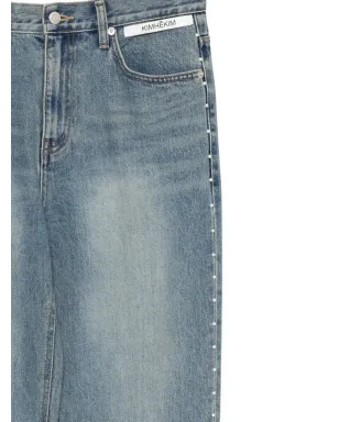 Kimhekim フェイクパール装飾ジーンズ - サムネイル3