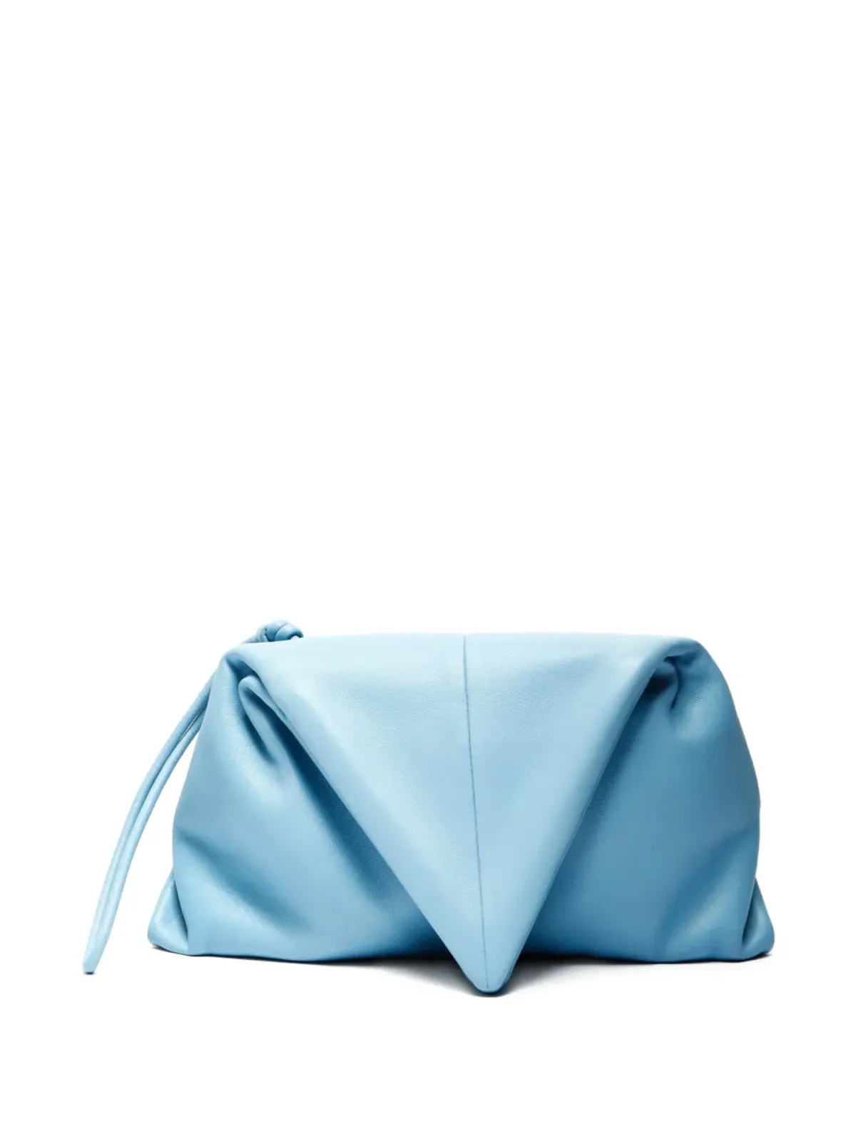 Bottega Veneta Pre-Owned トライアングルレザークラッチバッグ - ブルー - 画像2