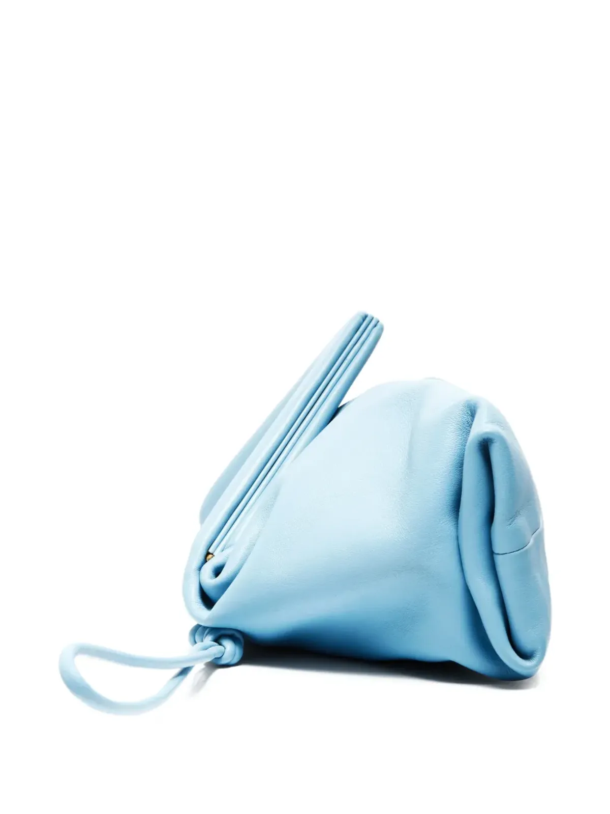 Bottega Veneta Pre-Owned トライアングルレザークラッチバッグ - ブルー - 画像3
