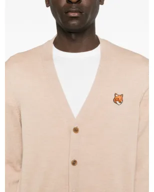 Maison Kitsuné フォックスモチーフ ポケットカーディガン - Neutrals - サムネイル5