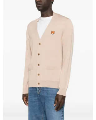 Maison Kitsuné フォックスモチーフ ポケットカーディガン - Neutrals - サムネイル3