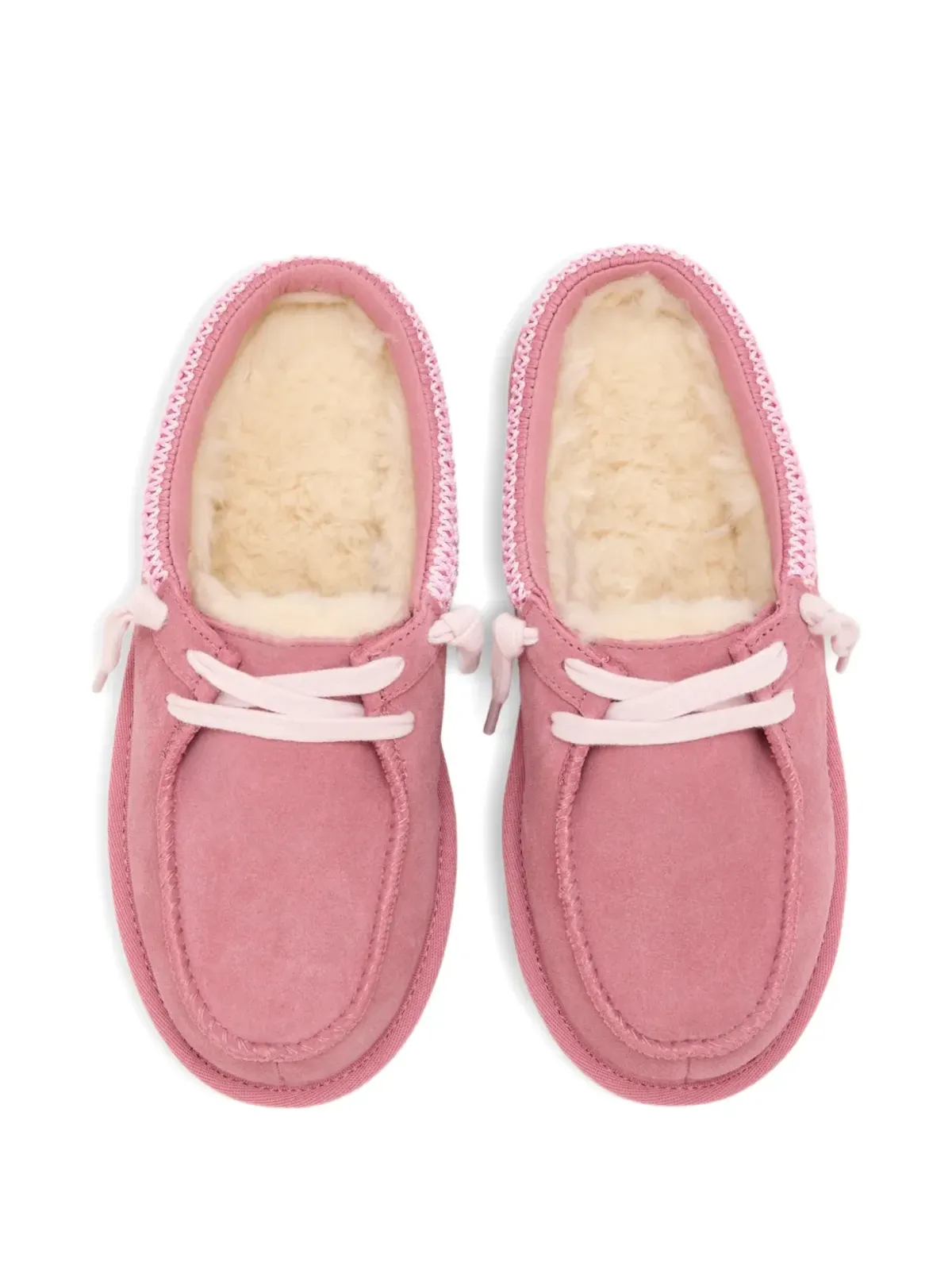 UGG Kids Tasman レースアップミュール ピンク - 画像3