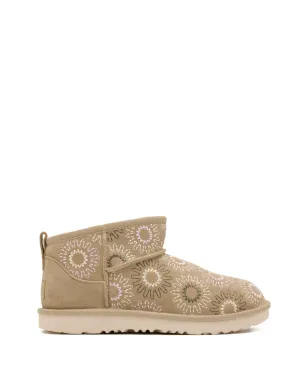 UGG Kids クラシック ウルトラミニ サンステッチ ブーツ - サムネイル2