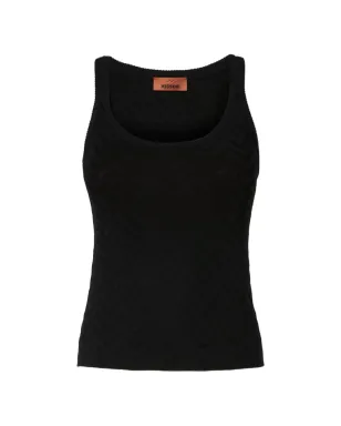 Missoni lamé tank top - Black - サムネイル1