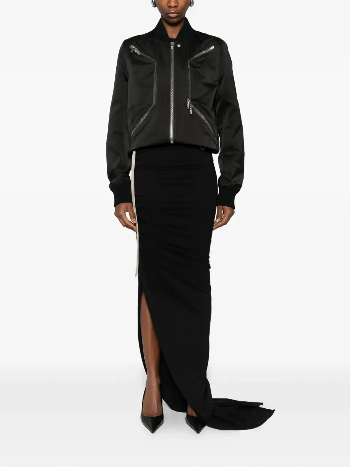 Moncler + Rick Owens スリットスカート - 画像2