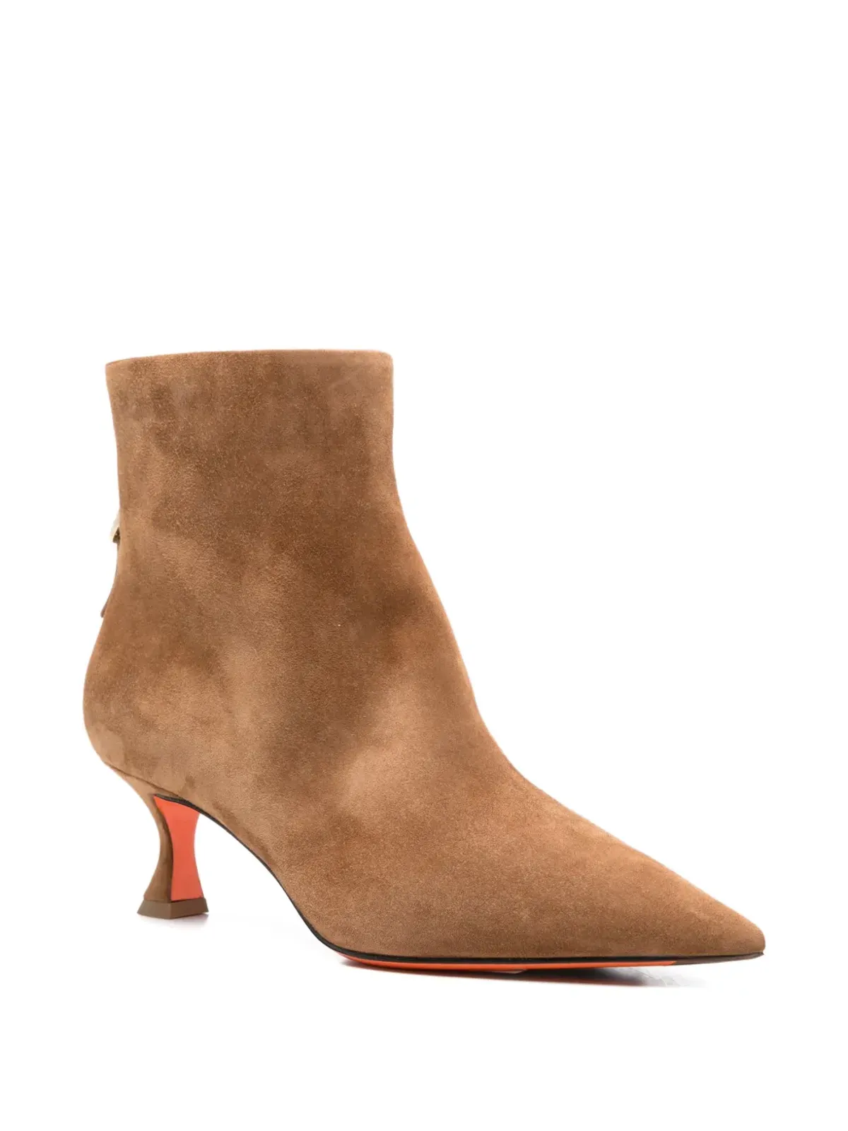 Santoni ポイントトゥ・スエードブーツ - 画像2