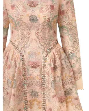 ZIMMERMANN リベリオン ビーズ付きフローラルプリント ミニドレス - サムネイル2
