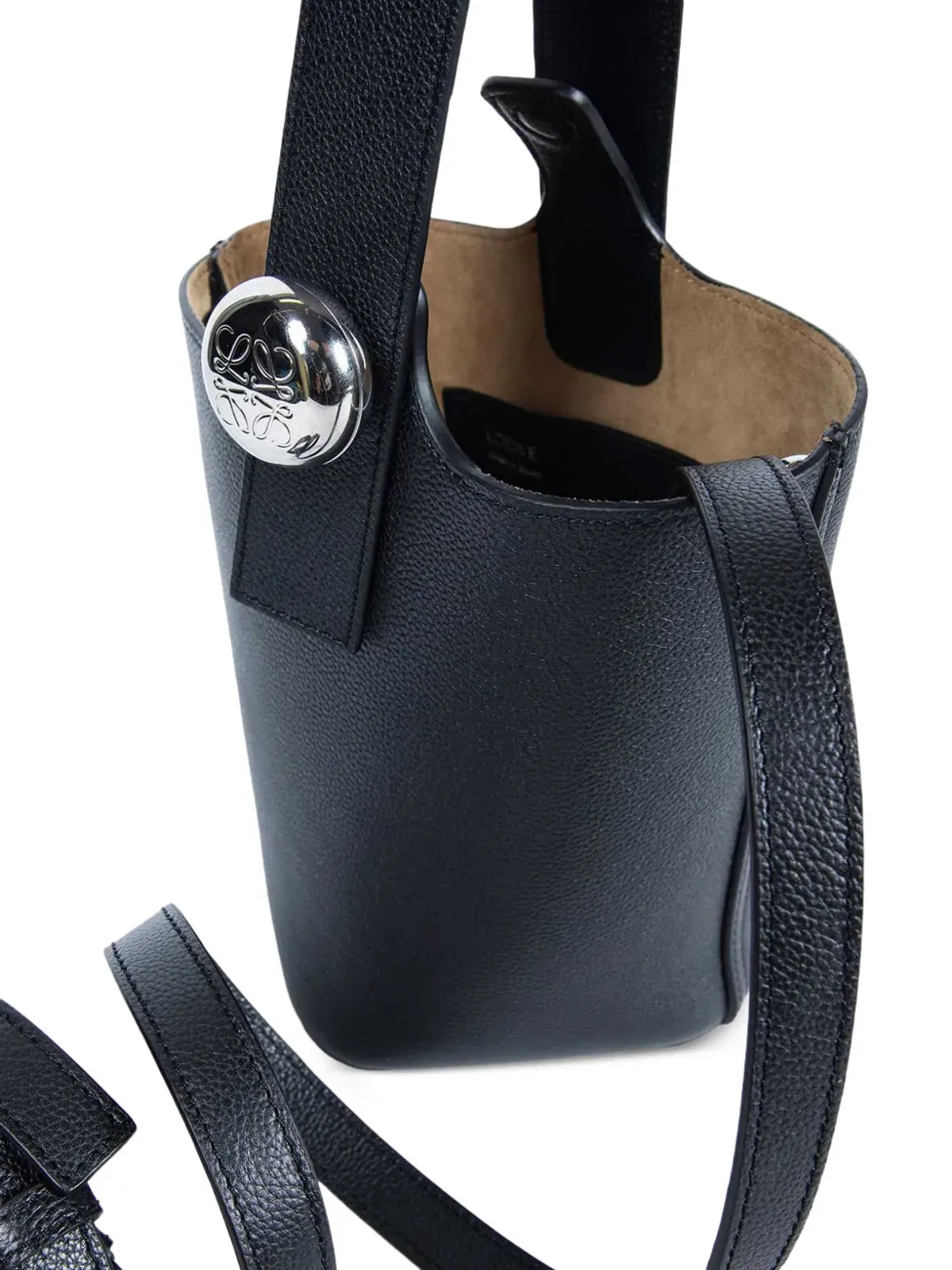LOEWE ペブル ロゴ装飾 バケットバッグ - ブラック - 画像3
