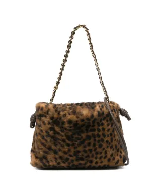 LOEWE 豹柄チェーンクラッチバッグ - サムネイル1
