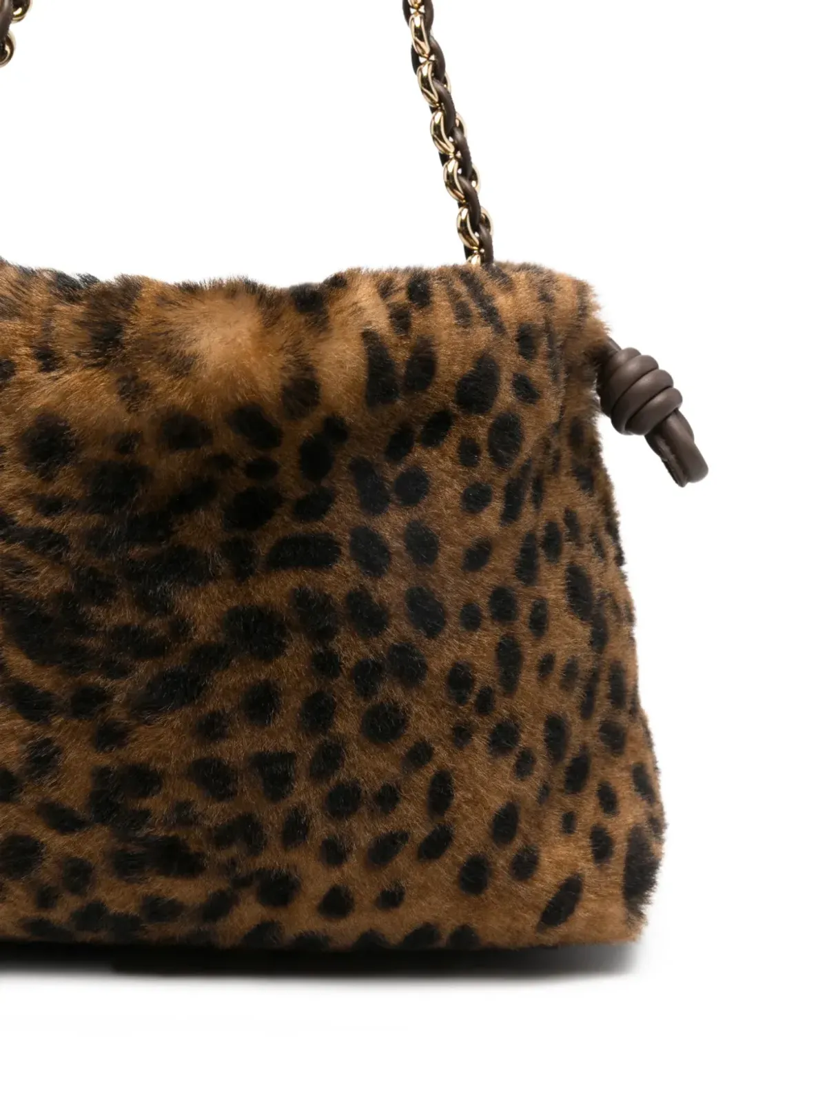 LOEWE 豹柄チェーンクラッチバッグ - 画像4