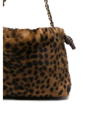 LOEWE 豹柄チェーンクラッチバッグ - サムネイル4